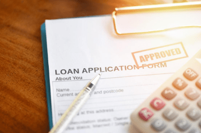 Close up of a Loan Application