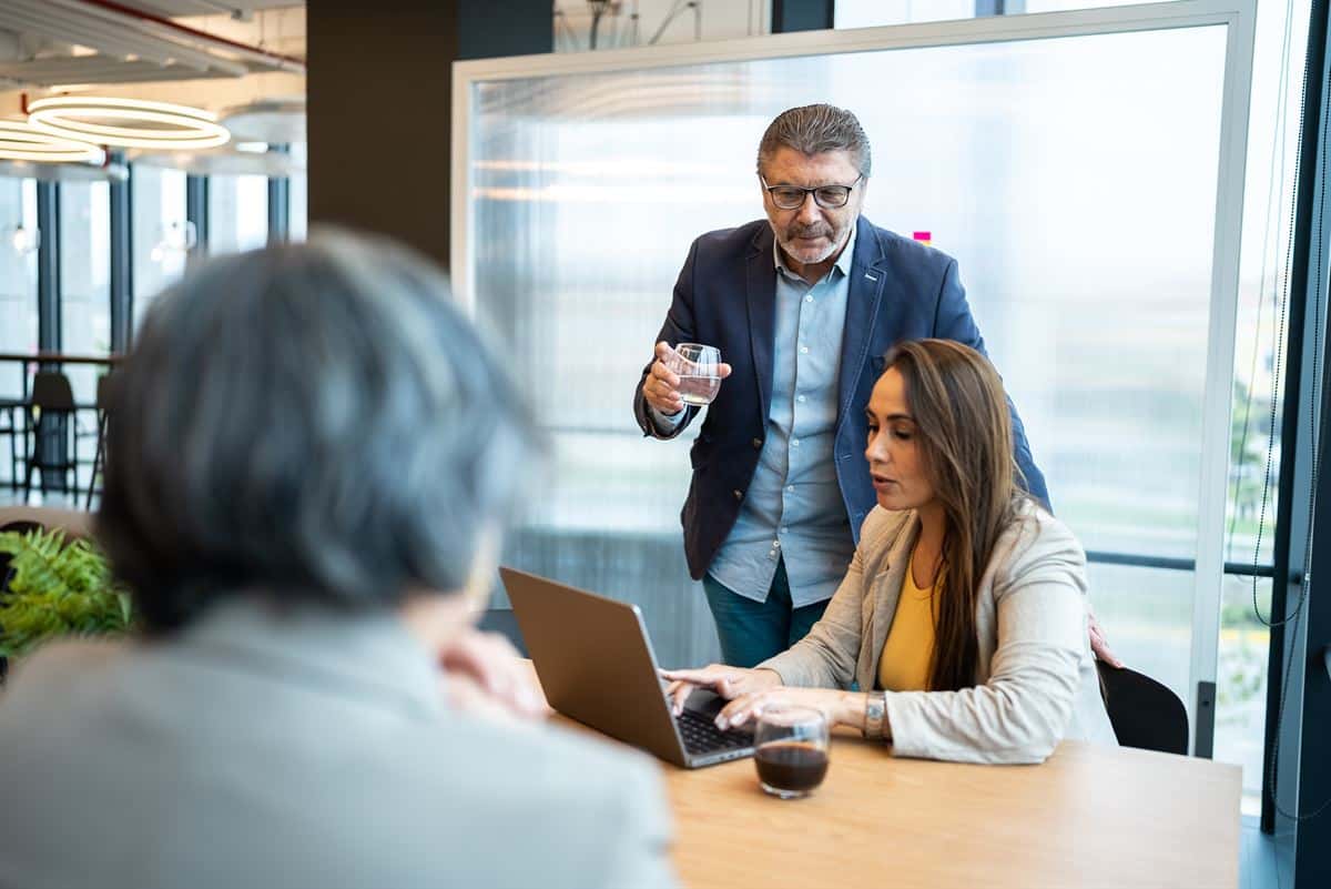 People in a conference room